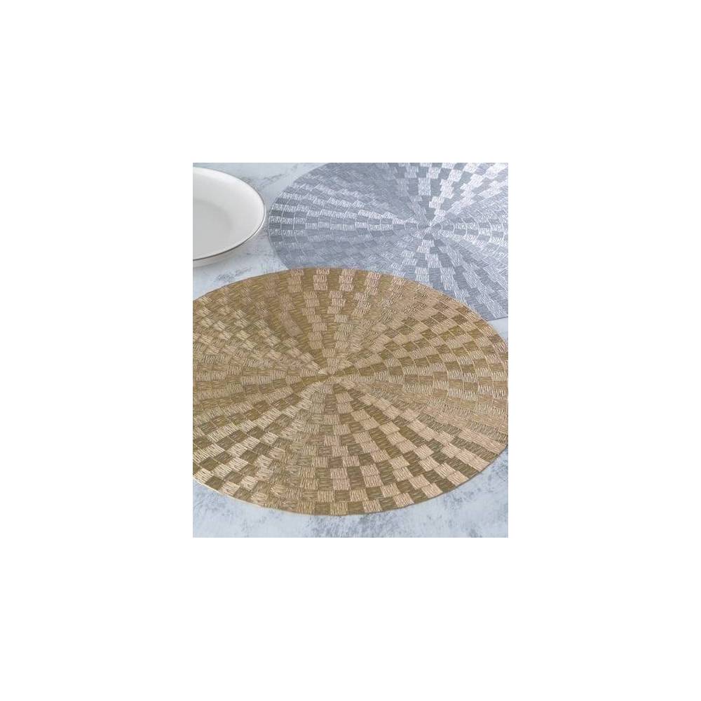 Коврики сервировочные круглые Leeseph  Gold 38см 2 шт