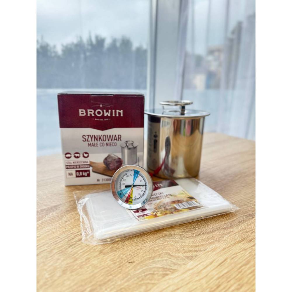 Ветчинница Browin с термометром и пакетами на 0,8 кг (313108) купить недорого || Metelka.com.ua
