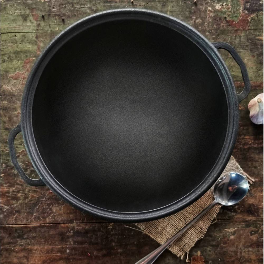 Казан узбекский WOK с крышкой-сковородой 8 л