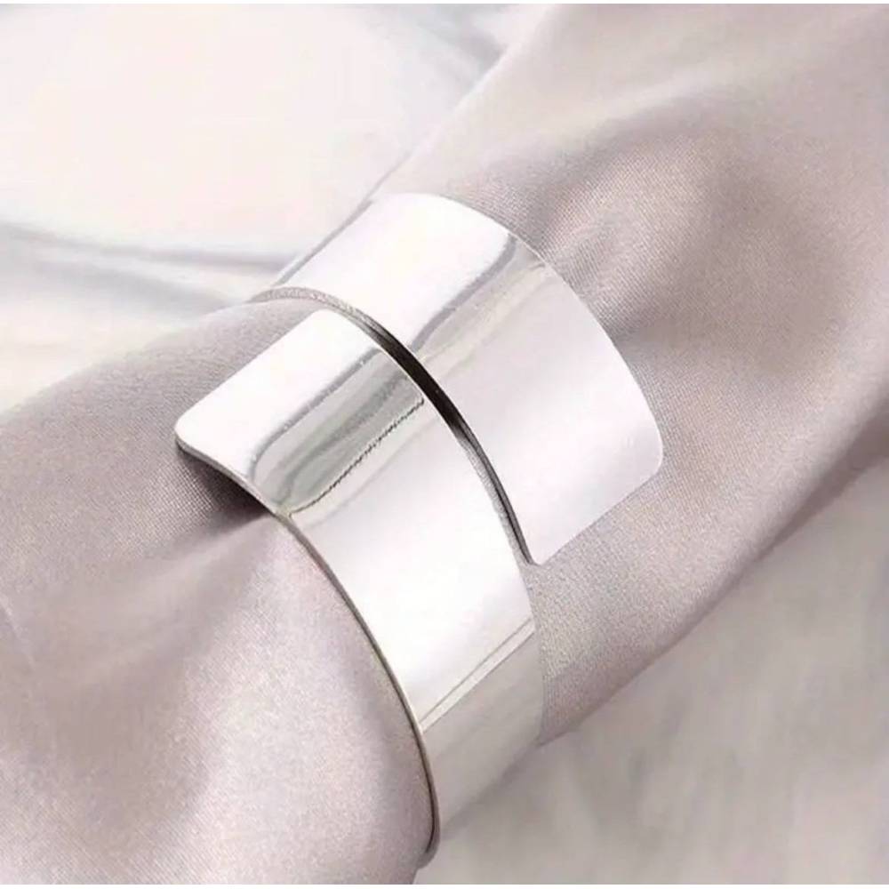Набір кілець для серветок Silver 6 шт купити недорого || Metelka.com.ua