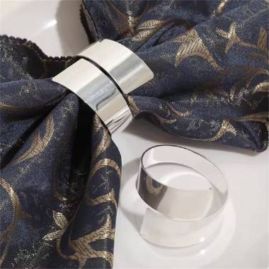 Набір кілець для серветок Silver 6 шт купити недорого || Metelka.com.ua
