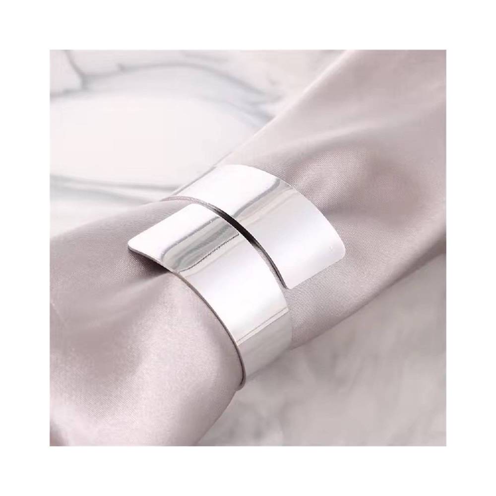 Набір кілець для серветок Silver 6 шт купити недорого || Metelka.com.ua
