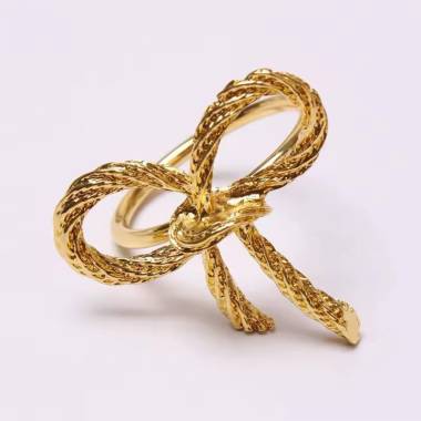 Набір кілець для серветок Бантики Leeseph Gold 6 шт купити недорого || Metelka.com.ua