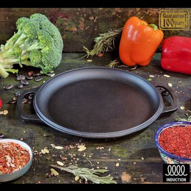Казан чавунний WOK Maysternya з кришкою-сковородою 6 л Т404СР купити недорого || Metelka.com.ua