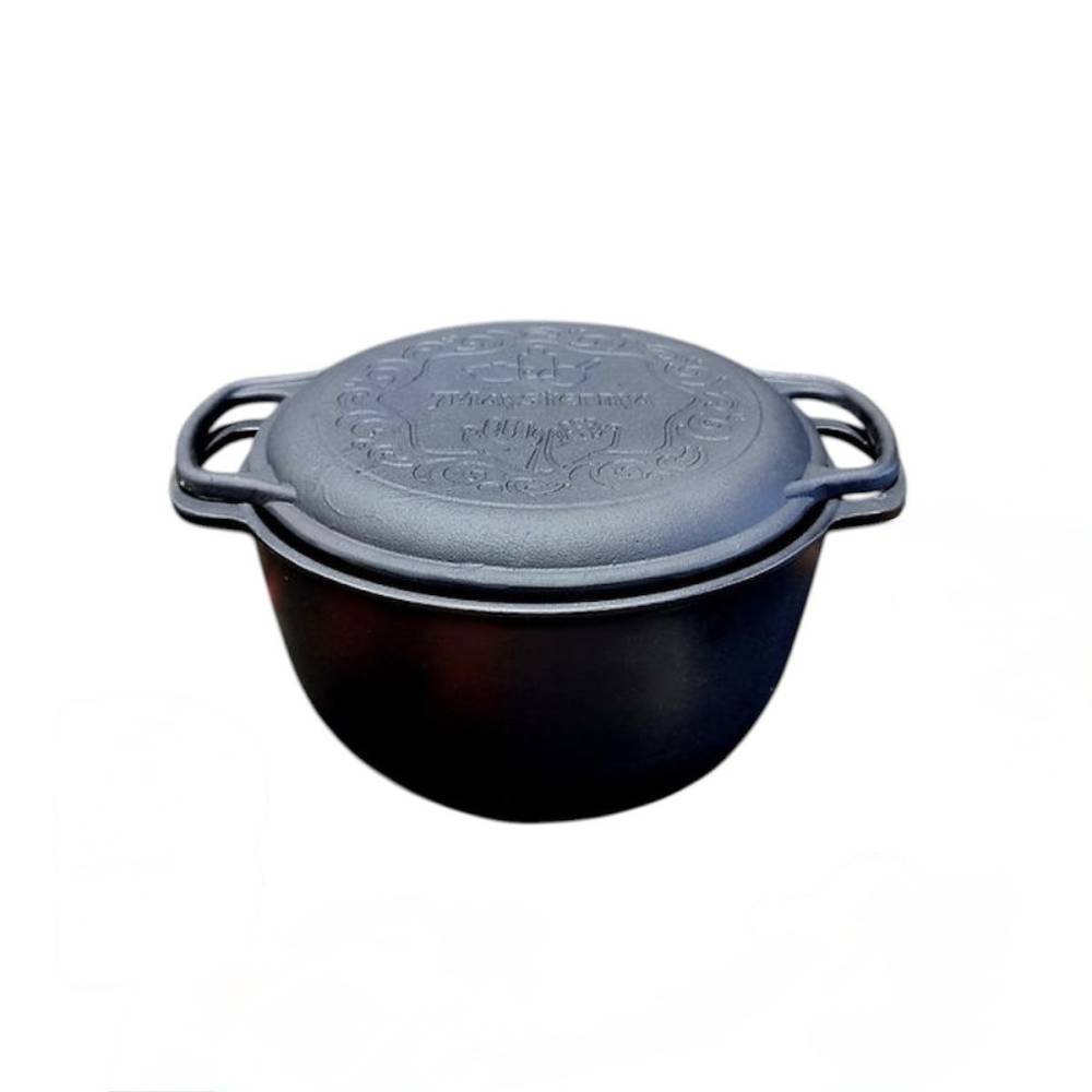 Казан чавунний WOK Maysternya з кришкою-сковородою 6 л Т404СР купити недорого || Metelka.com.ua Казан чавунний WOK Maysternya з кришкою-сковородою 6 л Т404СР купити недорого || Metelka.com.ua