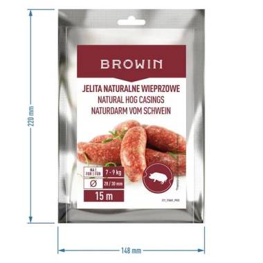 Натуральные оболочки свиные Browin 28/30мм 15м купить недорого || Metelka.com.ua