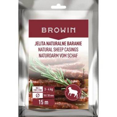 Натуральні оболонки баранячі Browin 18/20мм 15м купити недорого || Metelka.com.ua