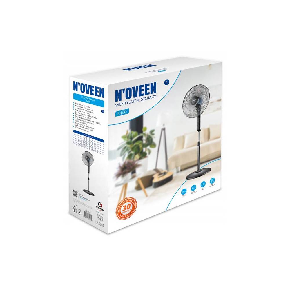Вентилятор напольный Noveen F450 45Вт купить недорого || Metelka.com.ua