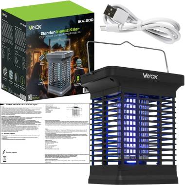 Лампа від комах на сонячній батареї Vayox IKV-200 купити недорого || Metelka.com.ua