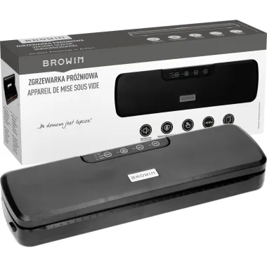Вакуумний пакувальник Browin з пакетами чорний (320623) купити недорого || Metelka.com.ua