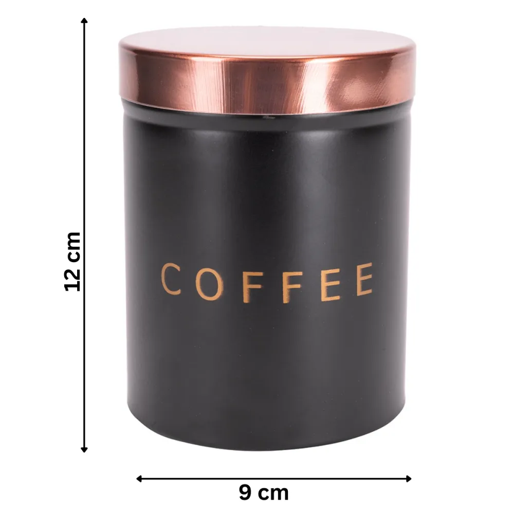 Набор ёмкостей Kamille для чая, кофе и сахара 3 шт чёрные KM1128 купить недорого || Metelka.com.ua