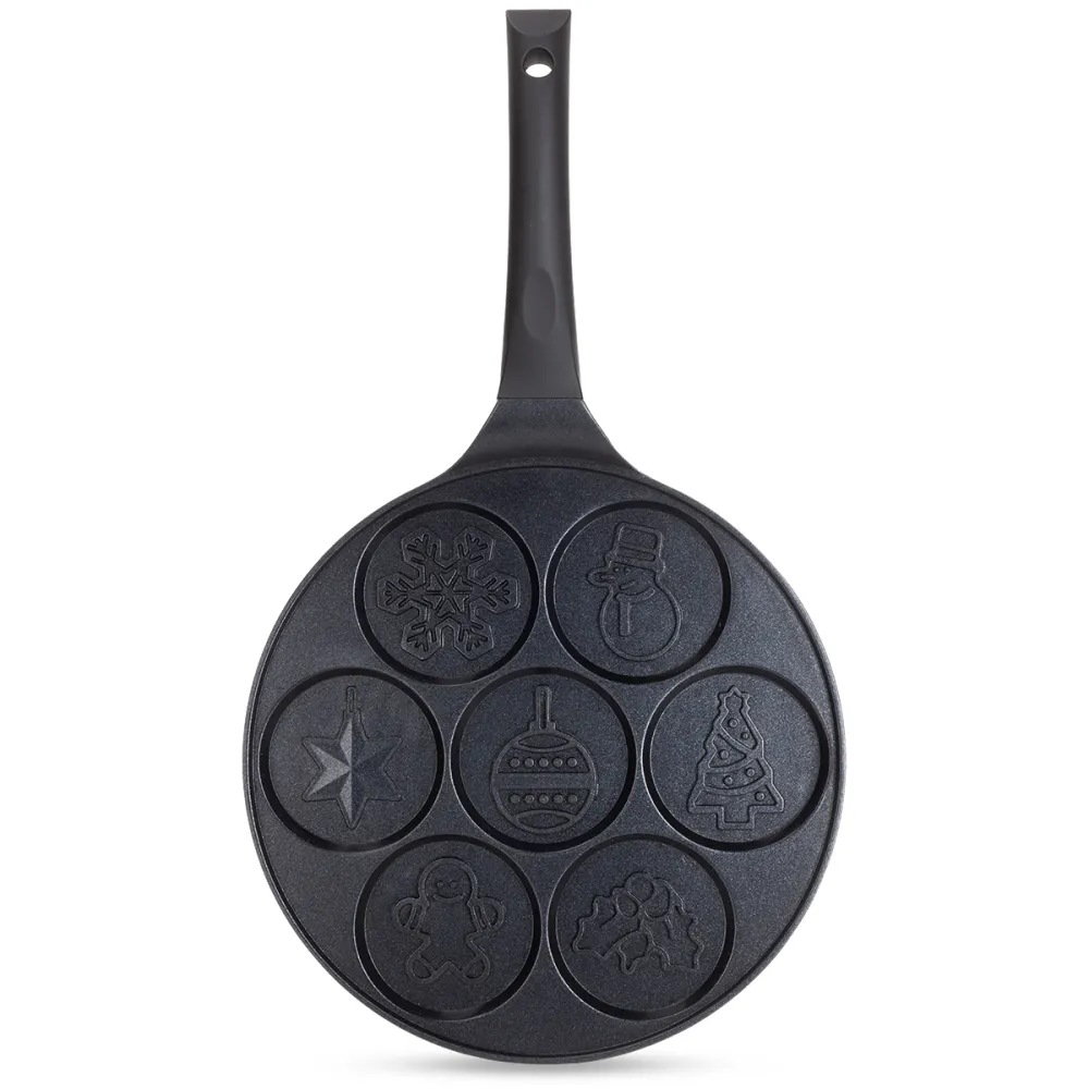 Сковорода для млинців і панкейків Kamille Christmas Pancake 26см купити недорого || Metelka.com.ua