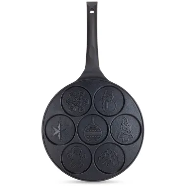 Сковорода для блинов и панкейков Kamille Christmas Pancake 26см купить недорого || Metelka.com.ua