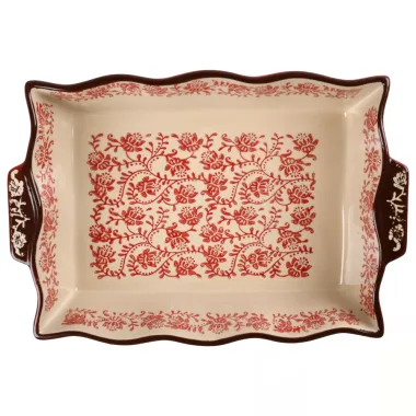 Керамічна форма для запікання Traditions 27*19*6см червона купити недорого || Metelka.com.ua