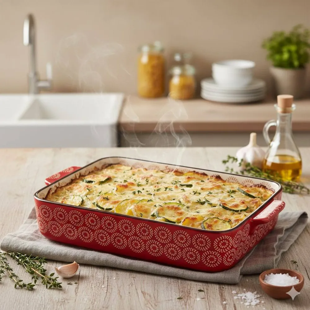 Керамічна форма для запікання Traditions 35*24.5*6.5см червона купити недорого || Metelka.com.ua