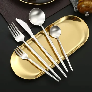 Набор столовых приборов Leeseph 30 предметов 6 персон серебро Mv052 купить недорого || Metelka.com.ua
