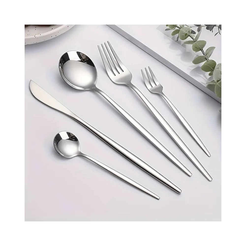 Набір столових приладів Leeseph 30 предметів 6 персон срібло Mv052 купити недорого || Metelka.com.ua