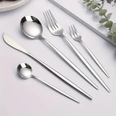 Набір столових приладів Leeseph 30 предметів 6 персон срібло Mv052 купити недорого || Metelka.com.ua