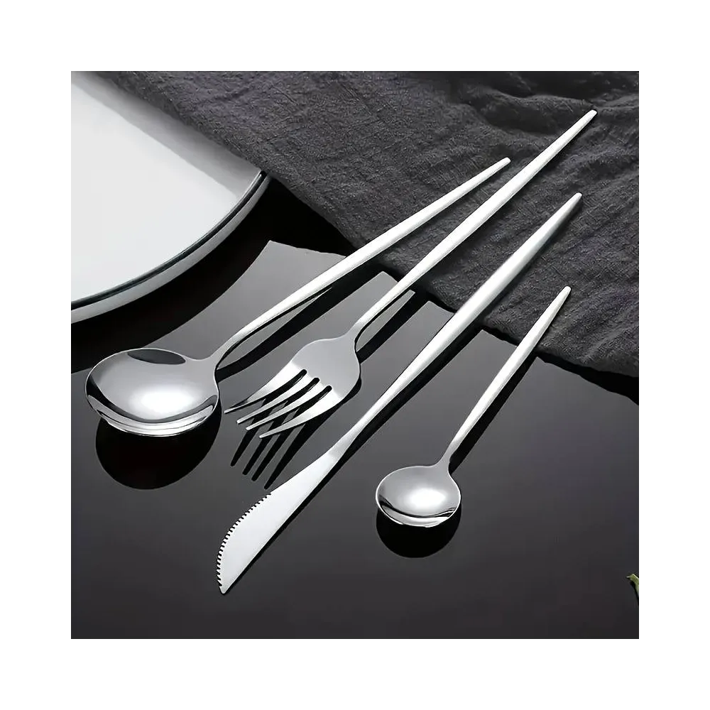 Набір столових приладів Leeseph 30 предметів 6 персон срібло Mv052 купити недорого || Metelka.com.ua