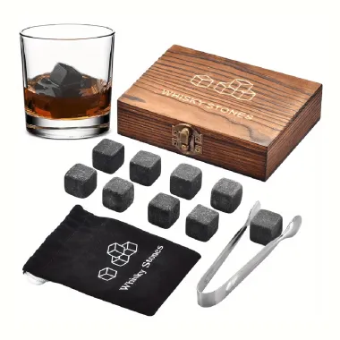 Набор охлаждающих камней для виски Leeseph в деревянной коробке 9 шт купить недорого || Metelka.com.ua