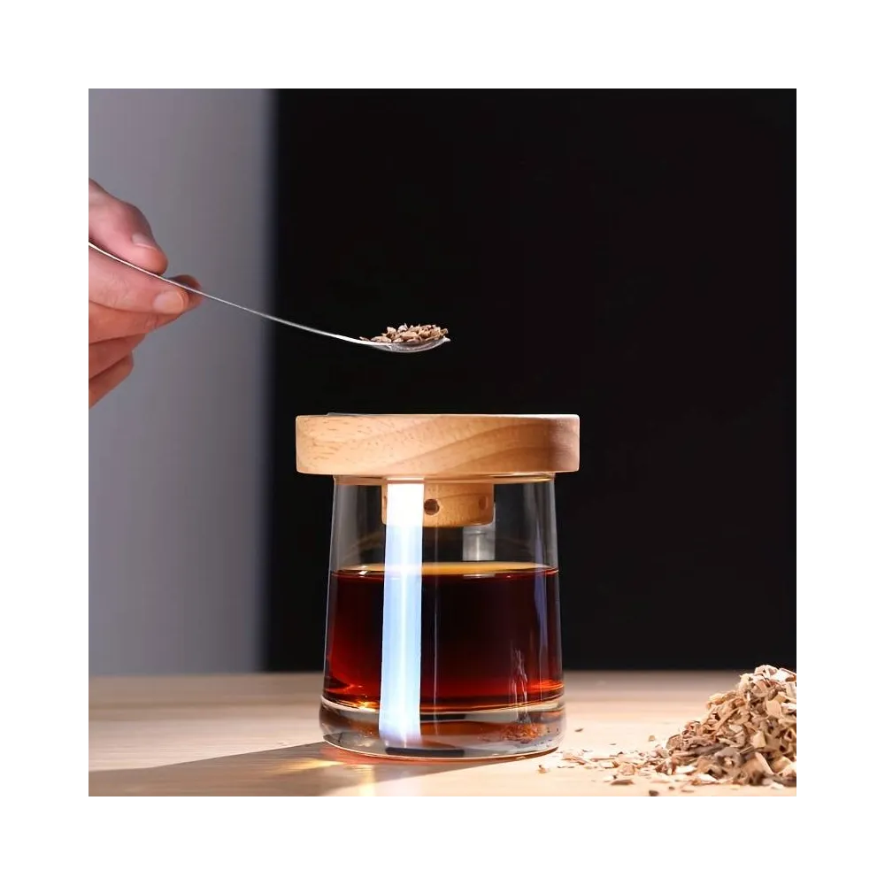 Смокер для копчення віскі та коктейлів Leeseph у коробці зі тріскою Mv073 купити недорого || Metelka.com.ua