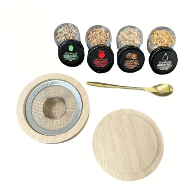 Набор для копчения коктейлей и виски Leeseph в коробке со щепой Mv073 купить недорого || Metelka.com.ua