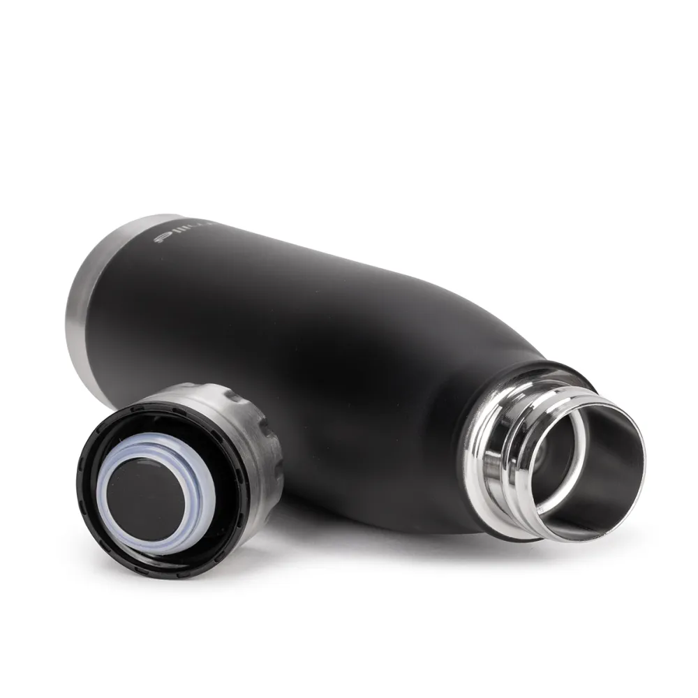 Термос-бутылка Kamille 500 мл из нержавеющей стали черный КМ 2037 купить недорого || Metelka.com.ua