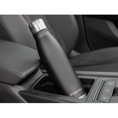 Термос-пляшка Kamille 500 мл з нержавіючої сталі чорний КМ 2037 купити недорого || Metelka.com.ua