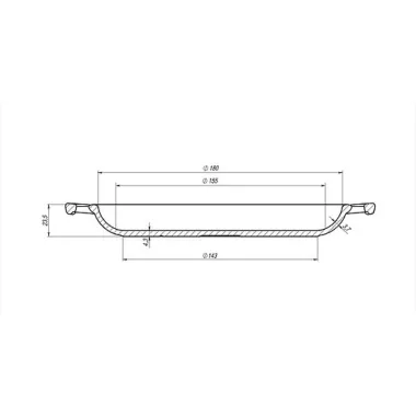 Сковорода порційна чавунна Maysternya з двома литими ручками 18 см Т101 купити недорого || Metelka.com.ua