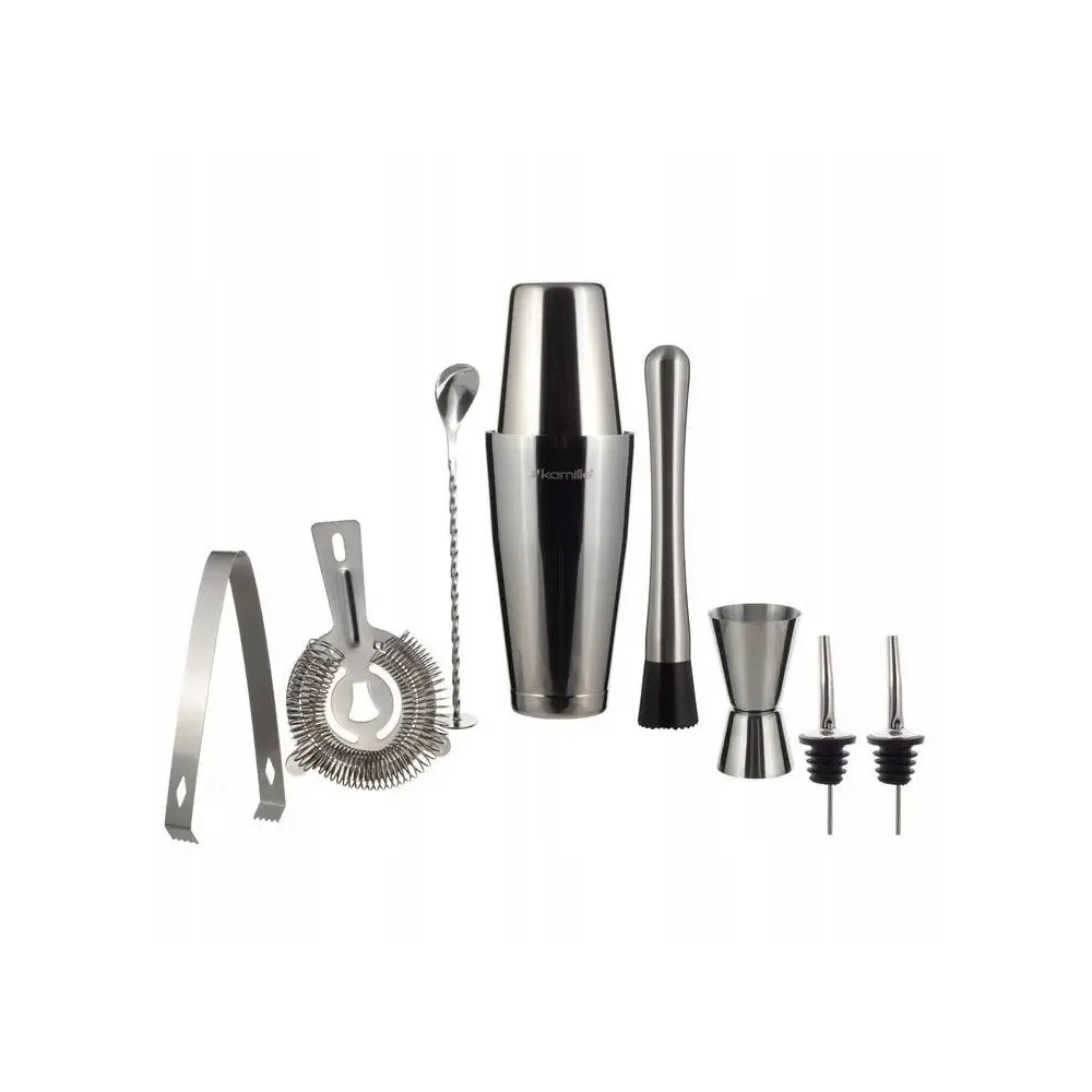 Набор для коктейлей 9 предметов Kamille 7761 купить недорого || Metelka.com.ua
