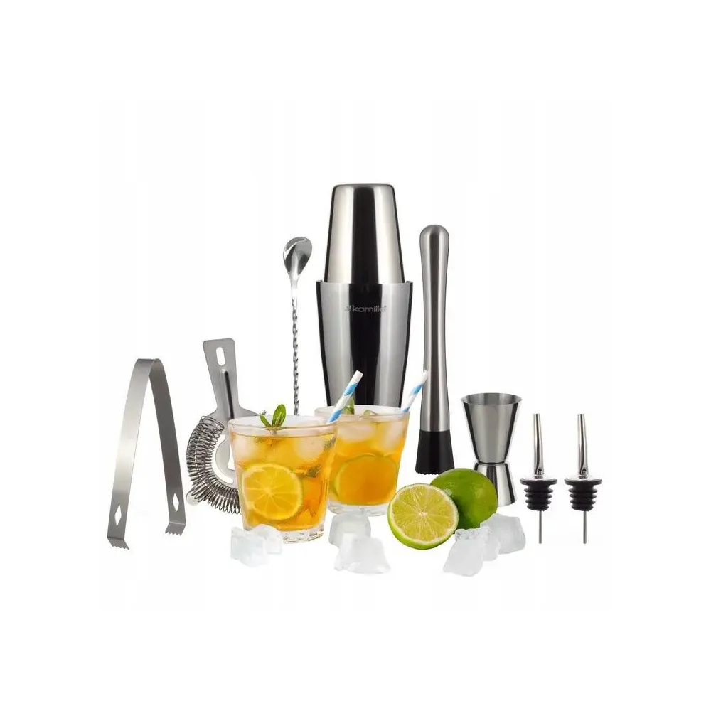 Набор для коктейлей 9 предметов Kamille 7761 купить недорого || Metelka.com.ua