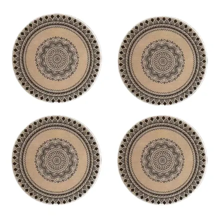 Підставки під тарілку Leeseph 4шт орнамент купити недорого || Metelka.com.ua