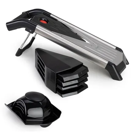 Овочерізка мандоліна Kamille 5 в 1, шатківниця для капусти та овочів, кухонна терка з насадками купити недорого || Metelka.com.u