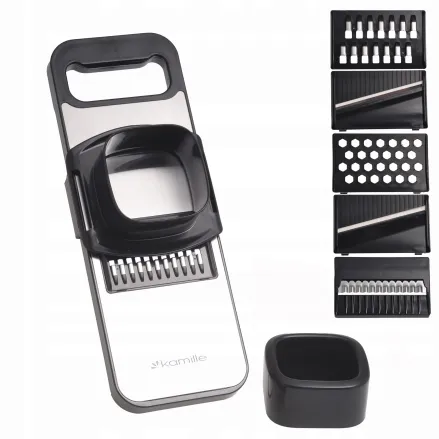 Багатофункціональна терка-слайсер Kamille з насадками KM 3005 купити недорого || Metelka.com.ua