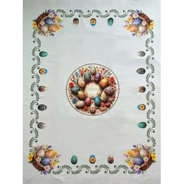 Скатертина великодня з тефлоновим покриттям, 140×170 см, різнокольорова