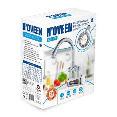 Кран водонагреватель проточный со шлангом Noveen IWH370