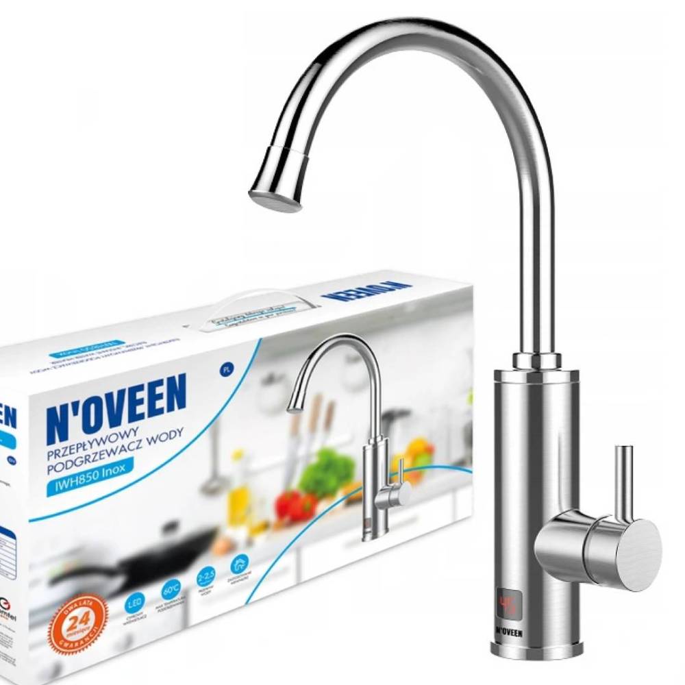 Проточний водонагрівач Noveen IWH850 INOX