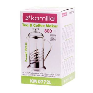 Френч-прес Kamille 800 мл (KM 0772L) купити недорого || Metelka.com.ua