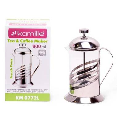 Френч-прес Kamille 800 мл (KM 0772L) купити недорого || Metelka.com.ua
