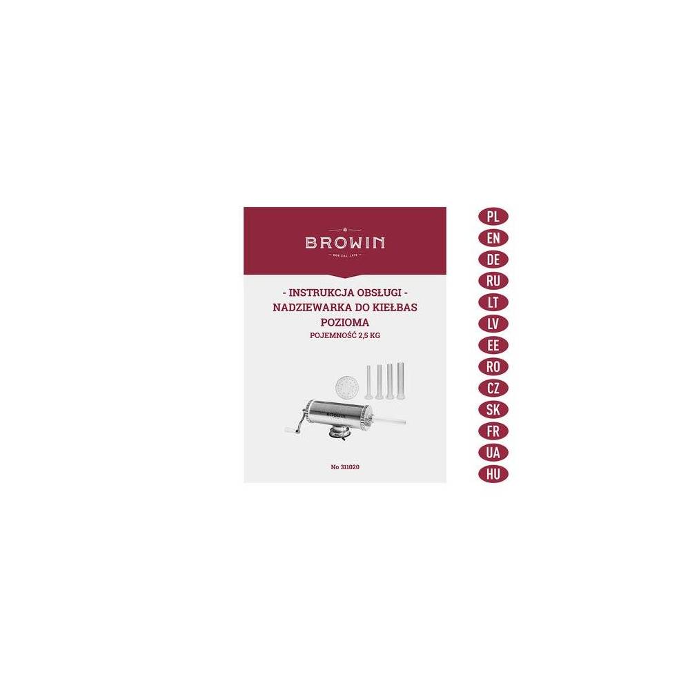 Шприц ковбасний горизонтальний Browin на 2,5 кг (311020) купити недорого || Metelka.com.ua