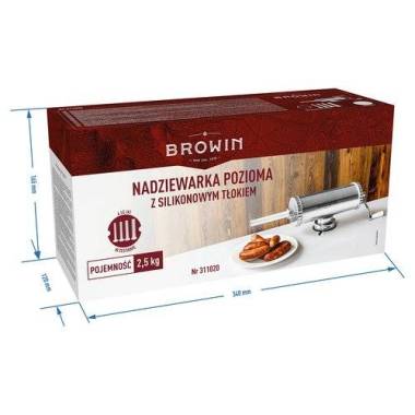 Шприц ковбасний горизонтальний Browin на 2,5 кг (311020) купити недорого || Metelka.com.ua