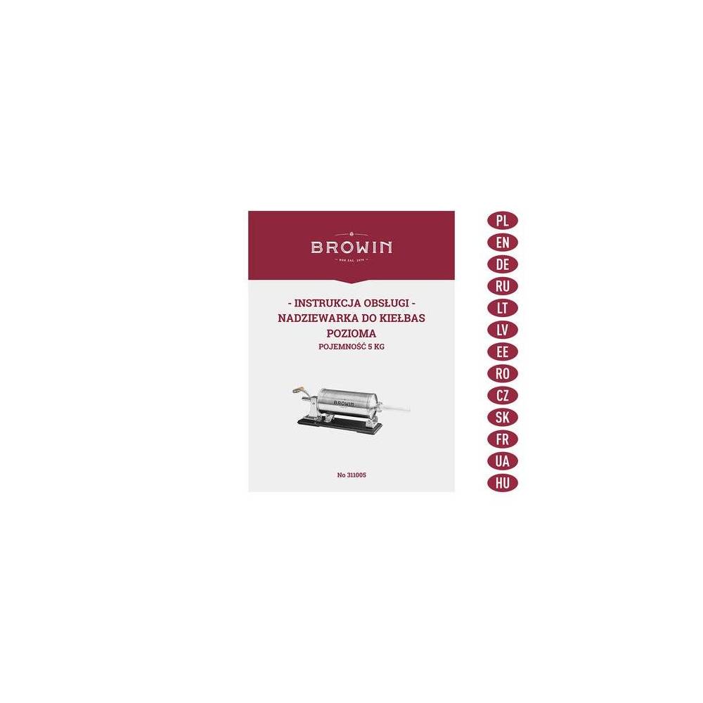 Шприц ковбасний Browin горизонтальний на 5 кг купити недорого || Metelka.com.ua