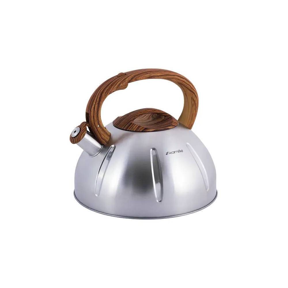 Чайник Kamille 5л из нержавеющей стали со свистком KM 0698 купить недорого || Metelka.com.ua
