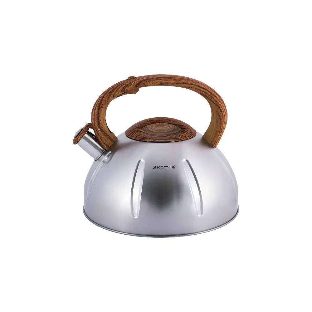 Чайник Kamille 5л из нержавеющей стали со свистком KM 0698 купить недорого || Metelka.com.ua
