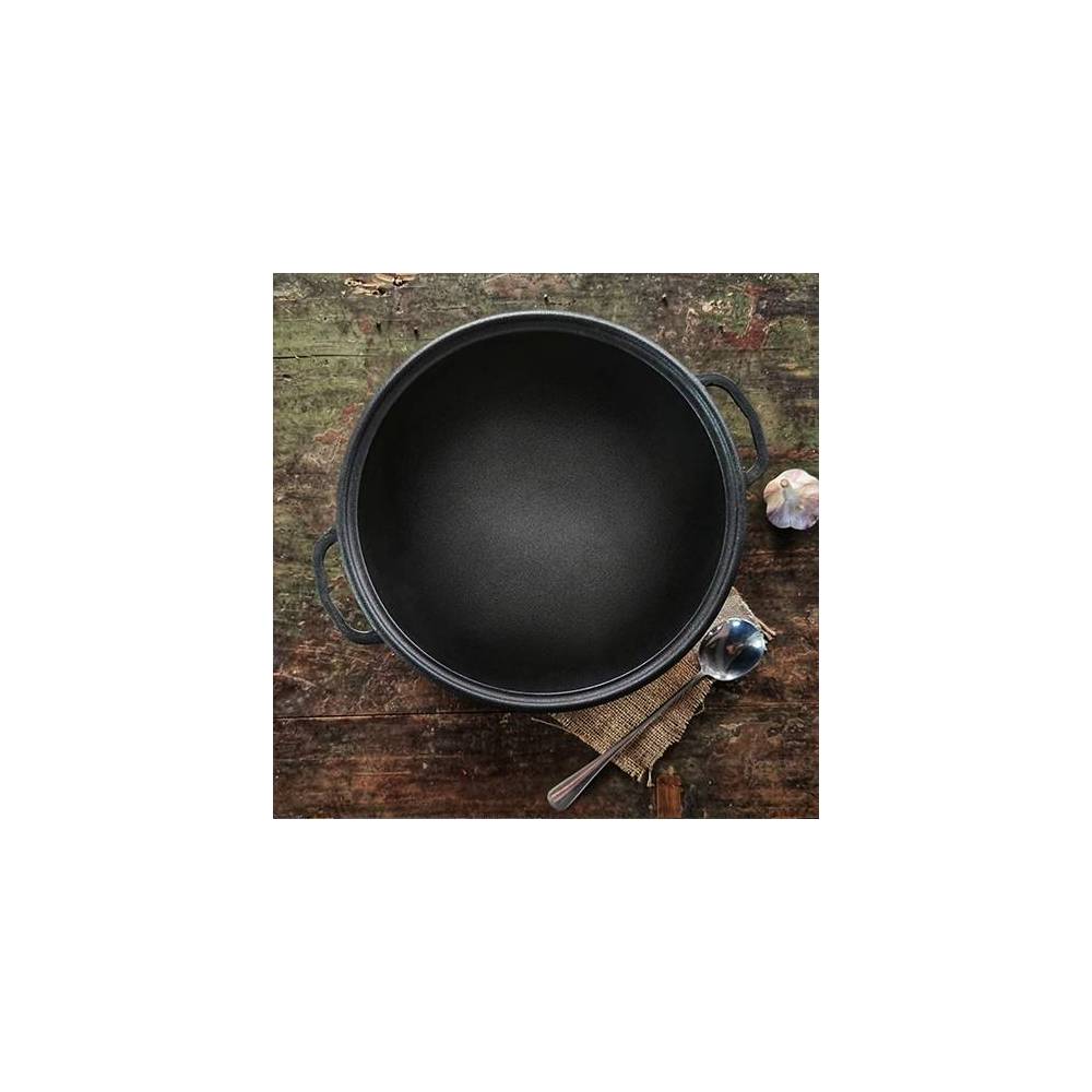 Казан узбекский WOK с крышкой-сковородой 8 л