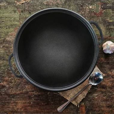 Казан узбекский WOK с крышкой-сковородой 8 л