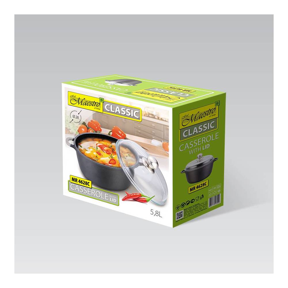 Кастрюля-казан Maestro 5,8 л купить недорого || Metelka.com.ua