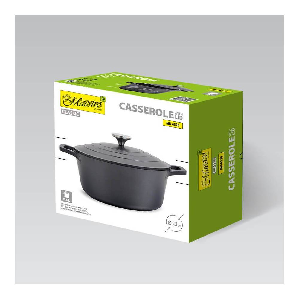 Каструля з кришкою Maestro Cast MR-4520 2,5 л