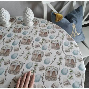 Скатерть с тефлоновим покрытием  1,7х2м "Новогодняя"