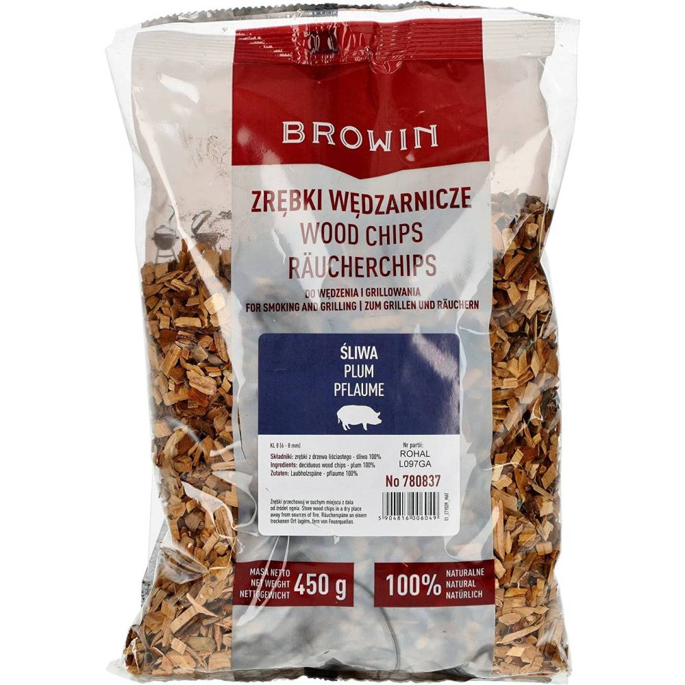 Щепки для копчения и жарки на гриля - дуб 450г BIOWIN (BROWIN)